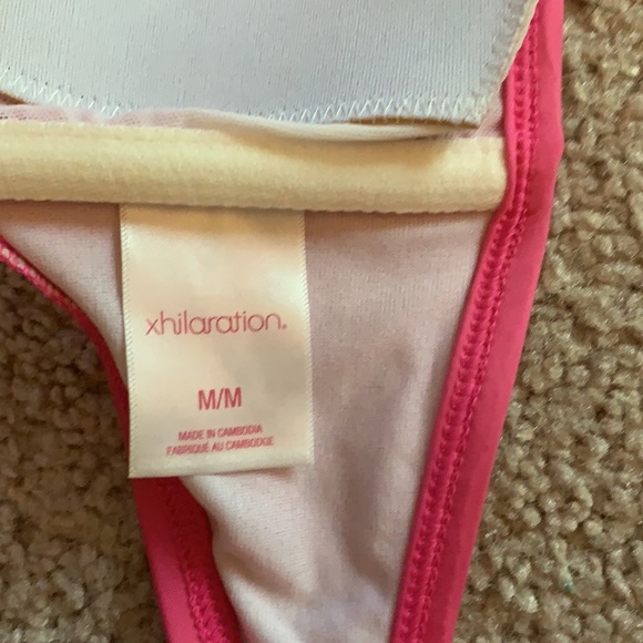 Pink Ruched Strapless Bikini Top - Picture 7 of 9